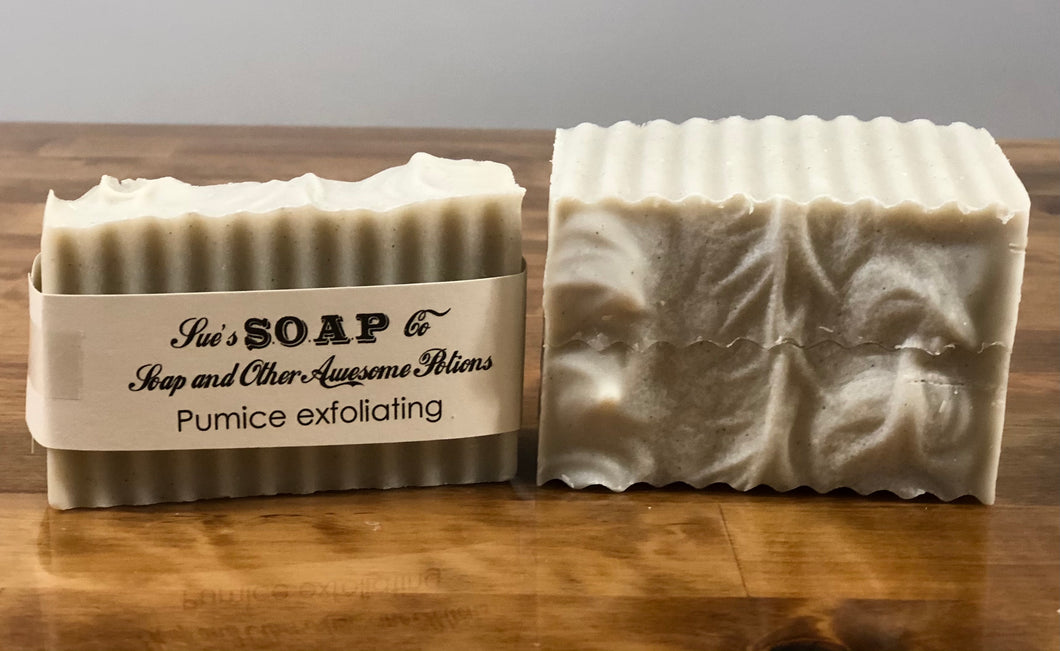Pumice exfoliating soap